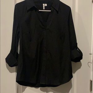 Black button up